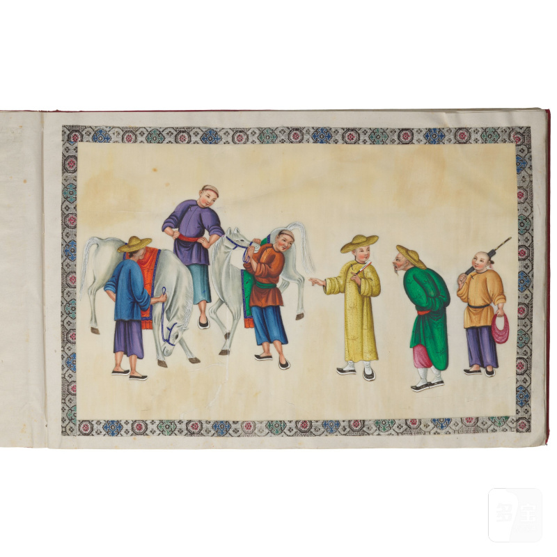 中國畫家 十九世紀 街邊商販圖冊頁十二開 | CHINESE ARTIST (19TH CENTURY) - 图12